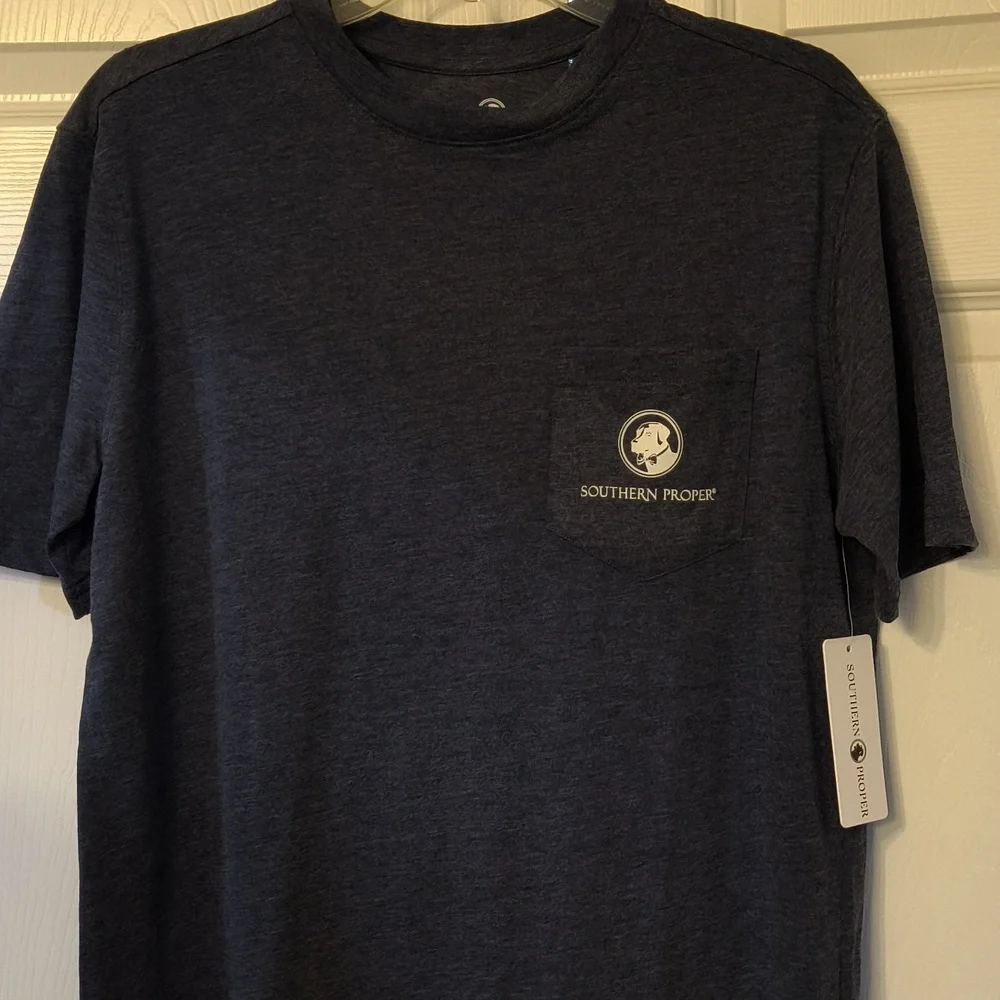 Southern Proper Navy Short Sleeve Tee - Picture 1 of 6